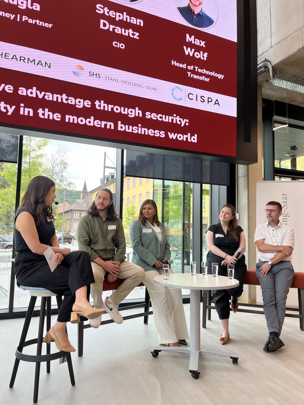 Maximilian Wolf speaking on Futury panel discussion - Technology Transfer and Innovation