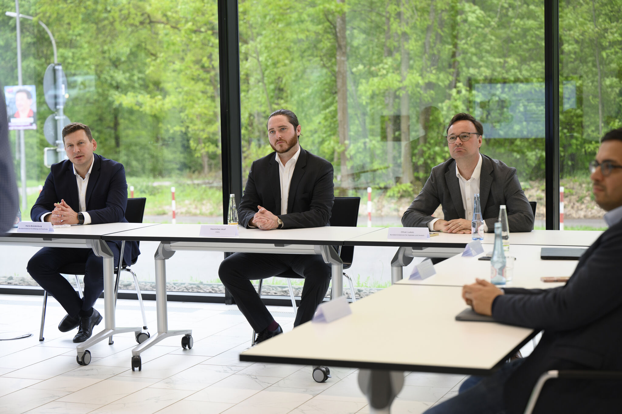 Maximilian Wolf meeting with Oliver Luksic and Mario Brandenburg - Technology Transfer and Innovation